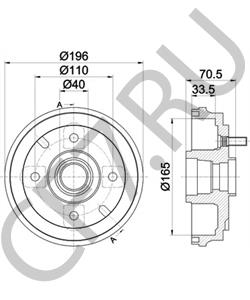 4240387222 PERODUA Тормозной барабан в городе Екатеринбург