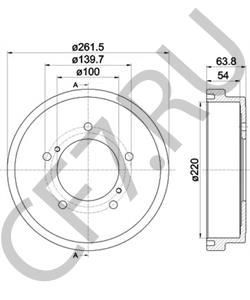 4351181A00 SUZUKI Тормозной барабан в городе Екатеринбург
