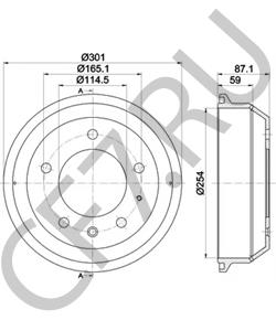 591039 SANTANA Тормозной барабан в городе Екатеринбург
