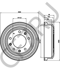 576973 SANTANA Тормозной барабан в городе Екатеринбург