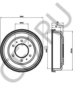 MB534235 MITSUBISHI Тормозной барабан в городе Екатеринбург