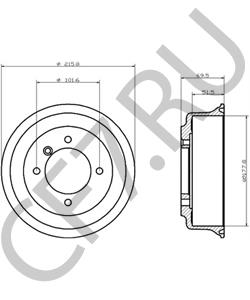 FAM9991 MG Тормозной барабан в городе Екатеринбург