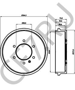 94226829 GMC Тормозной барабан в городе Екатеринбург