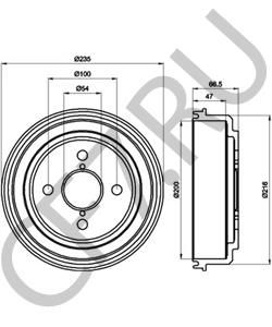 4243120070 LEXUS Тормозной барабан в городе Екатеринбург