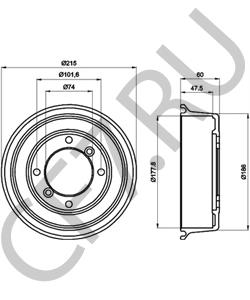 21A22 BLMC Тормозной барабан в городе Екатеринбург