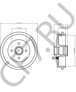 GBD109 AUSTIN Тормозной барабан в городе Екатеринбург