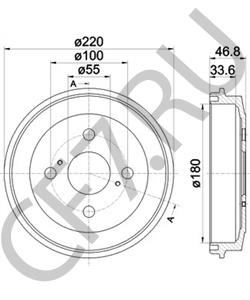 42431B1020 PERODUA Тормозной барабан в городе Екатеринбург