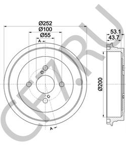 42431-52070 LEXUS Тормозной барабан в городе Екатеринбург