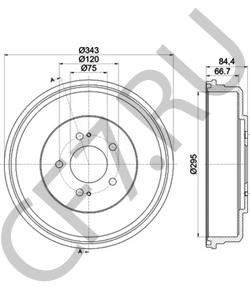 583294A200 HYUNDAI / KIA тормозной барабан[ORG в городе Екатеринбург