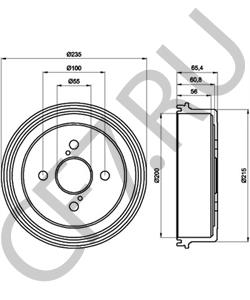 42431-20250 BERLIET Тормозной барабан в городе Екатеринбург