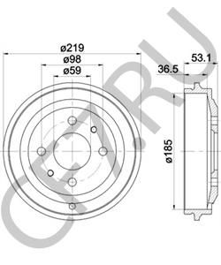 46448407 INNOCENTI Тормозной барабан в городе Екатеринбург
