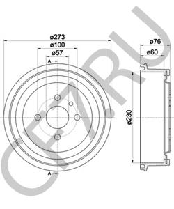 90077722 GENERAL MOTORS Тормозной барабан в городе Екатеринбург