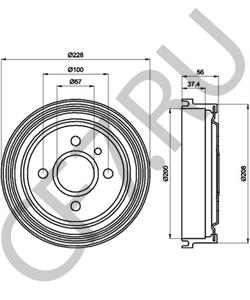 90193915 GENERAL MOTORS Тормозной барабан в городе Екатеринбург