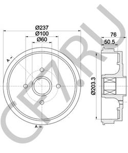 8200276843 Renault Тормозной барабан в городе Екатеринбург