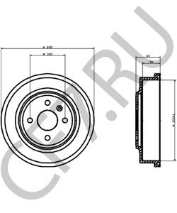 24 444 064 HOLDEN Тормозной барабан в городе Екатеринбург