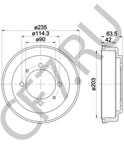 MB587578 MITSUBISHI Тормозной барабан в городе Екатеринбург