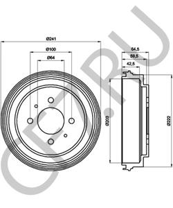 MB699291 MITSUBISHI Тормозной барабан в городе Екатеринбург
