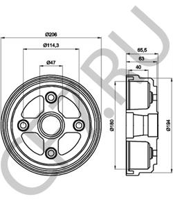 4351184040 MARUTI Тормозной барабан в городе Екатеринбург