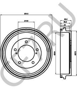 4351177E00 SUZUKI Тормозной барабан в городе Екатеринбург