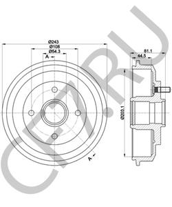 4145506 SSANGYONG Тормозной барабан в городе Екатеринбург