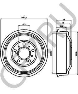 4449694 ALFAROME/FIAT/LANCI Тормозной барабан в городе Екатеринбург