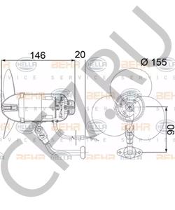 08917040 DEMAG Электродвигатель, вентиляция салона в городе Екатеринбург