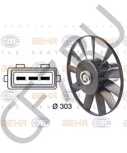 1H0 959 455 AB VW Вентилятор, охлаждение двигателя в городе Екатеринбург