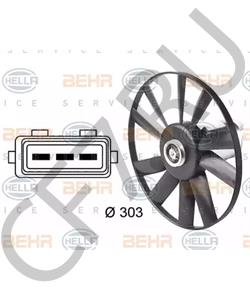 357959455F Sfec Электромотор вентилятора VW ГИПЕРп.44,48,52 в городе Екатеринбург