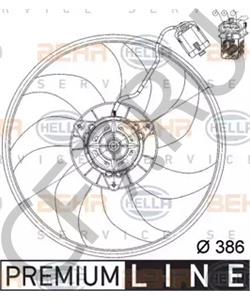 9129965 GM Вентилятор охлаждения радиатора 90 вт в городе Екатеринбург