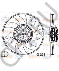 8K0 959 455 F AUDI (FAW) Вентилятор, охлаждение двигателя в городе Екатеринбург
