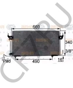 6455V8 CITROËN (DF-PSA) Конденсатор, кондиционер в городе Екатеринбург