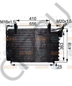 MNA7392AA DAIMLER Конденсатор, кондиционер в городе Екатеринбург