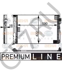 64 50 8 379 885 BMW (BRILLIANCE) Конденсатор, кондиционер в городе Екатеринбург