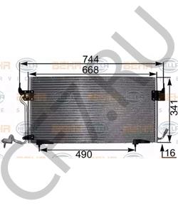6455Y2 CITROËN (DF-PSA) Конденсатор, кондиционер в городе Екатеринбург