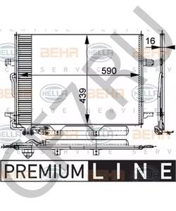 A 211 500 06 54 MERCEDES-BENZ (BBDC) Конденсатор, кондиционер в городе Екатеринбург