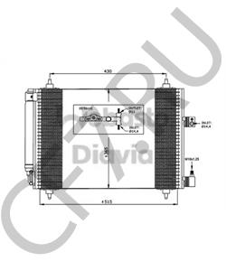 6455FX CITROËN (DF-PSA) Конденсатор, кондиционер в городе Екатеринбург
