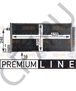 51826520 ABARTH Конденсатор, кондиционер в городе Екатеринбург