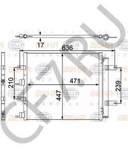 XR828762 LINCOLN Конденсатор, кондиционер в городе Екатеринбург