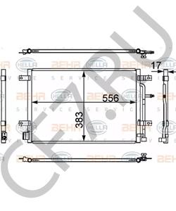 8E0 260 403 H AUDI (FAW) Конденсатор, кондиционер в городе Екатеринбург