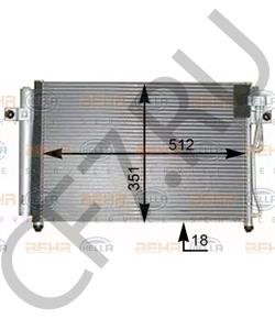 976061C350 HYUNDAI / KIA КОНДЕНСАТОР СИСТЕМЫ ОХЛАЖДЕНИЯ, НЕ СОДЕРЖИТ ХЛАДОГЕНТА[ORG в городе Екатеринбург