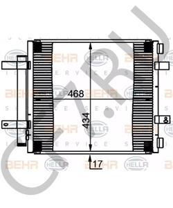 C2C026832 DAIMLER Конденсатор, кондиционер в городе Екатеринбург