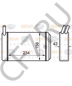 171 819 031 D VW (FAW) Теплообменник, отопление салона в городе Екатеринбург