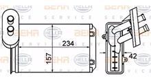 VW/SEAT Теплообменник, отопление салона