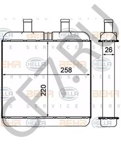 504026722 ASTRA Теплообменник, отопление салона в городе Екатеринбург