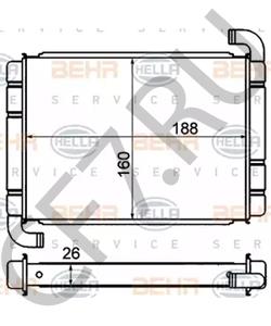 77363898 ABARTH Теплообменник, отопление салона в городе Екатеринбург