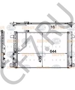A 204 500 02 54 MERCEDES-BENZ (BBDC) Конденсатор, кондиционер в городе Екатеринбург