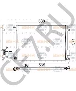 51786211 ABARTH Конденсатор, кондиционер в городе Екатеринбург