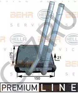 9713807000 Hanon Systems Радиатор отопителя KIA PICANTO HANON systems в городе Екатеринбург