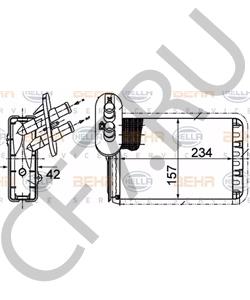 7M1819030B VW/SEAT Теплообменник, отопление салона в городе Екатеринбург