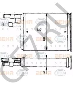 6448 93 DS Теплообменник, отопление салона в городе Екатеринбург